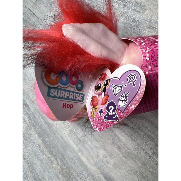 2x Zuru CoCo Surprise Plush Neon Pink Hop Rainbow The Zebra Collectible - Picture 6 of 12